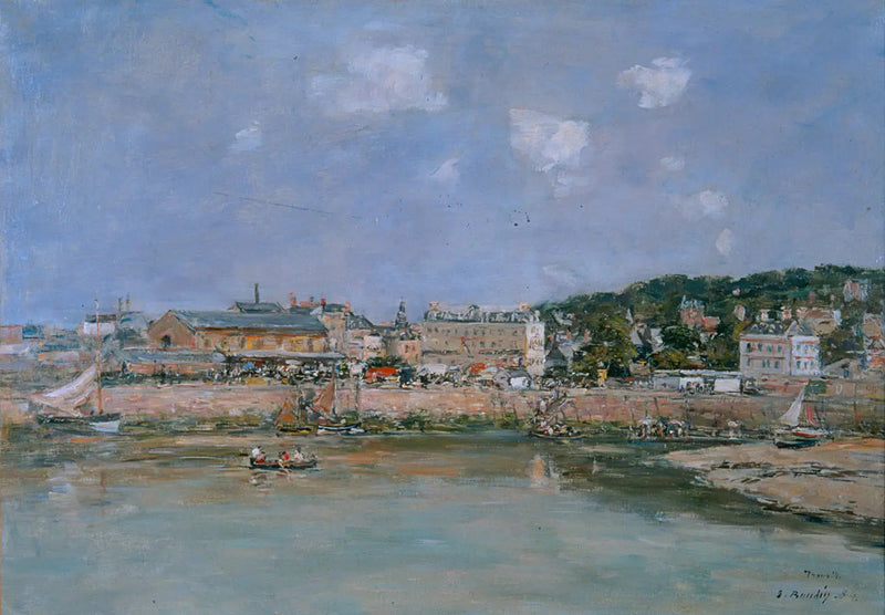 Haven van Trouville - Eugène Boudin