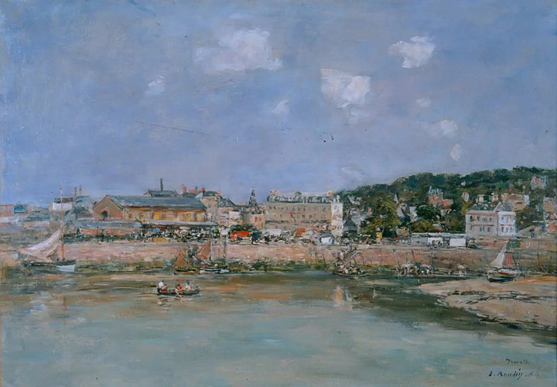 Haven van Trouville - Eugène Boudin