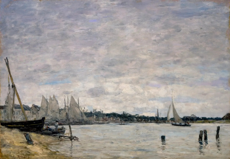 Haven van Trouville - Eugène Boudin