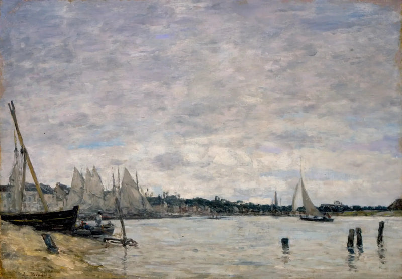 Haven van Trouville - Eugène Boudin