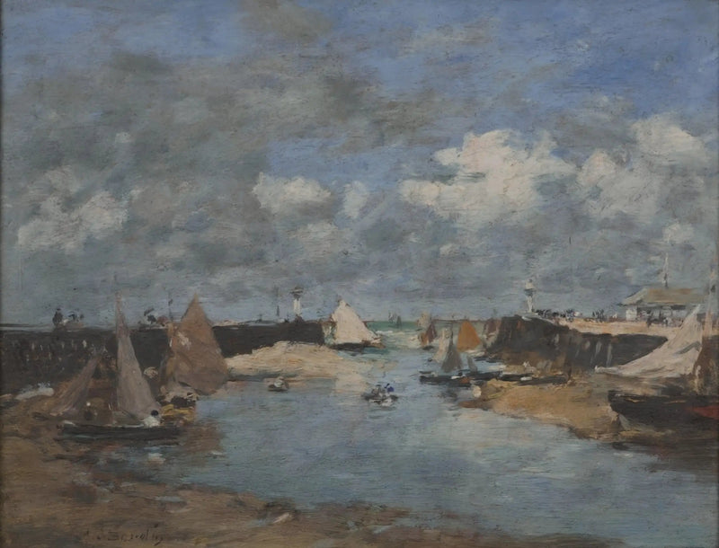 Haven van Trouville - Eugène Boudin