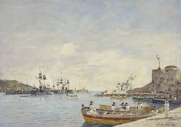 Haven van Villefranche - Eugène Boudin