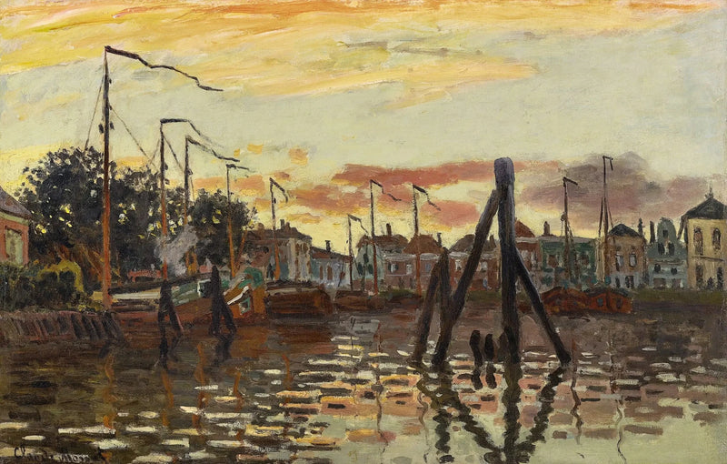 De Haven van Zaandam W188 - Claude Monet