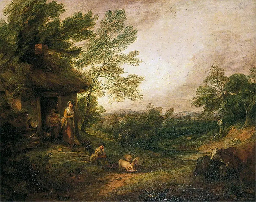 Chaletdeur met meisje en varkens - Thomas Gainsborough

Source:
Porte de chalet avec fille et cochons - Thomas Gainsborough