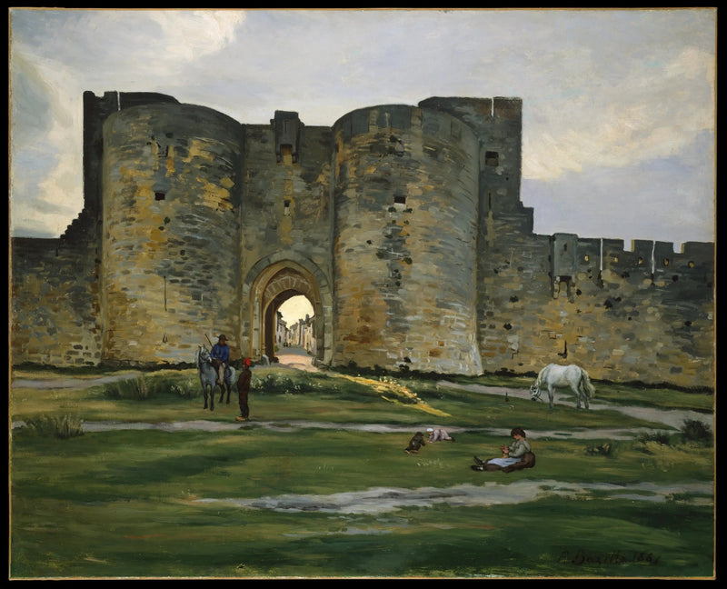 Poort van de Koningin in Aigues-Mortes - Frédéric Bazille