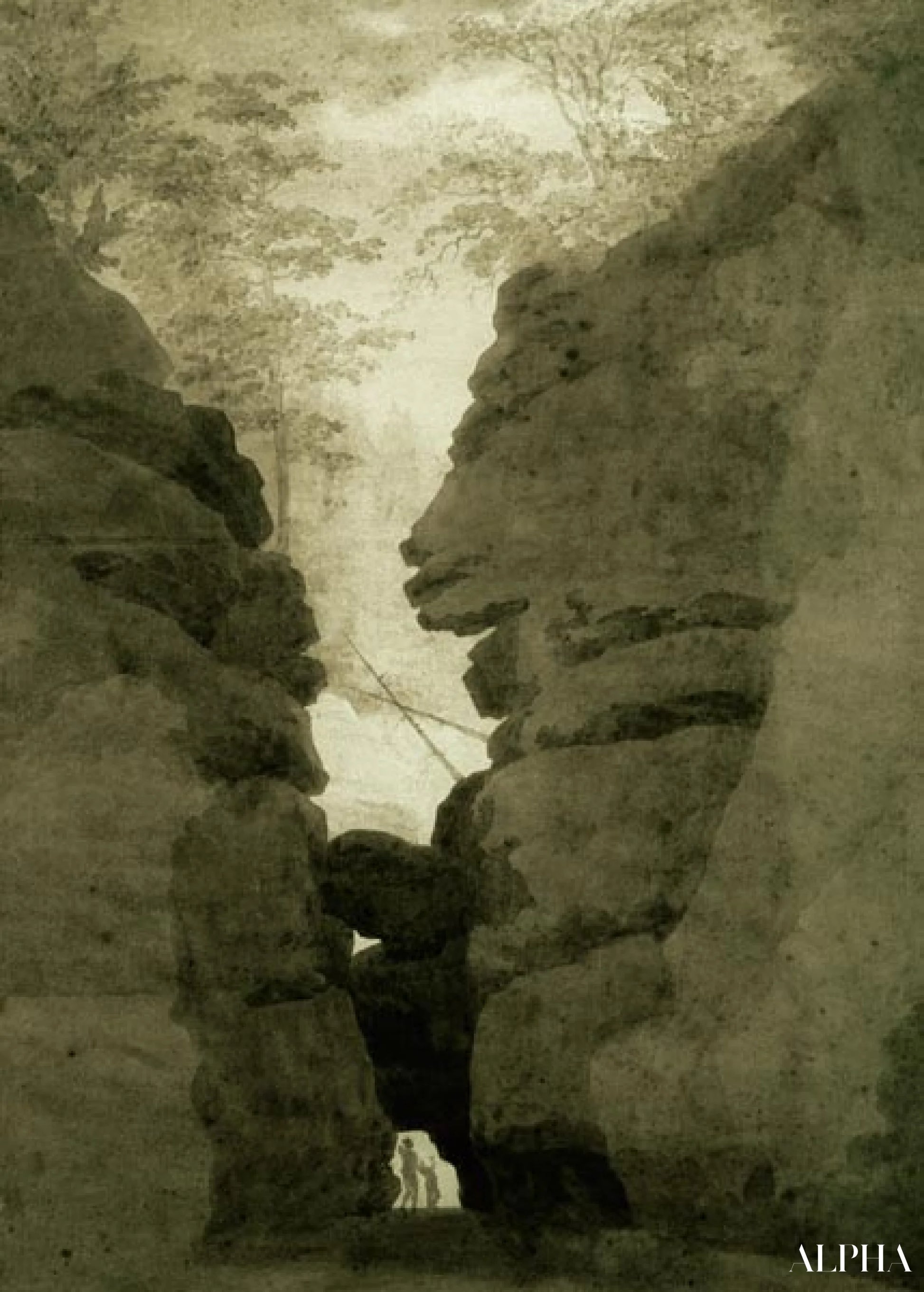 Rozenpoort - Caspar David Friedrich - Reproducties van schilderijen en hoogwaardige schilderijen