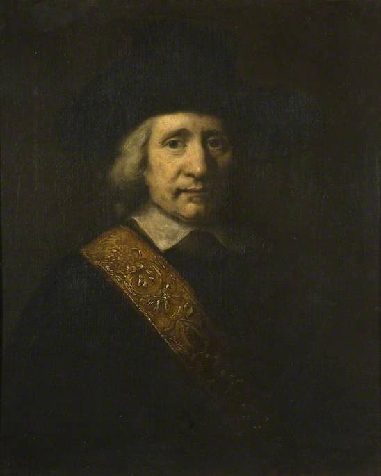 Portret van een man (De Vaandeldrager, Floris Soop, 1604–1657) - Rembrandt