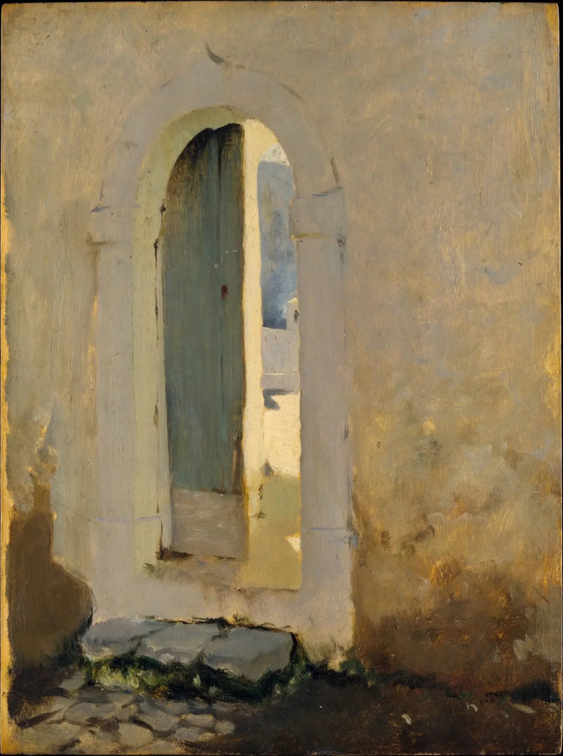 Open deur, Marokko - John Singer Sargent