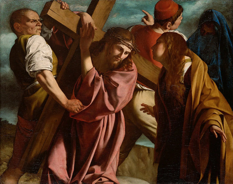 De kruis dragen - Orazio Gentileschi