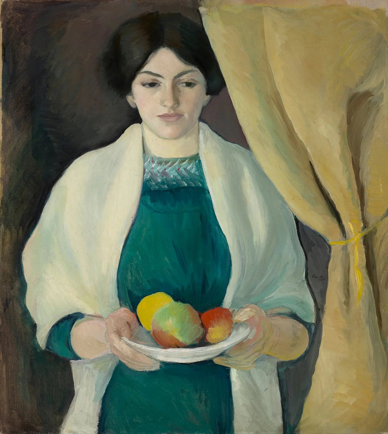Portret met appels - August Macke