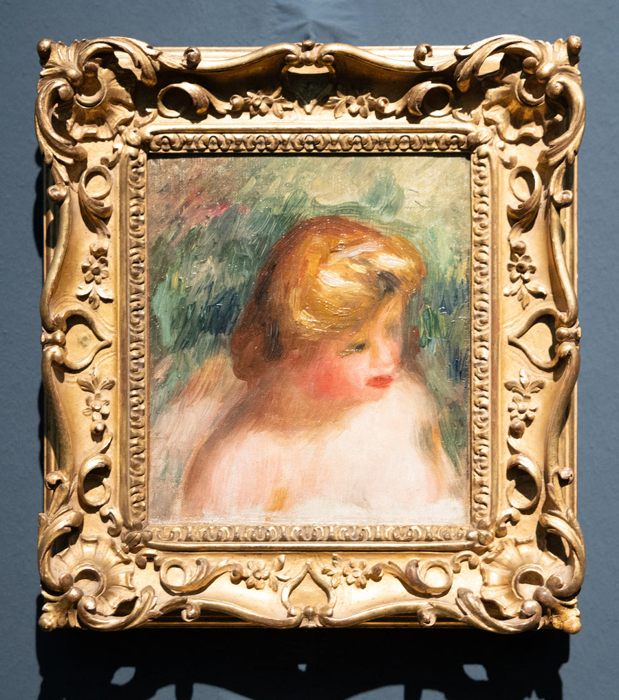 Busteportret van een jonge vrouw - Pierre-Auguste Renoir