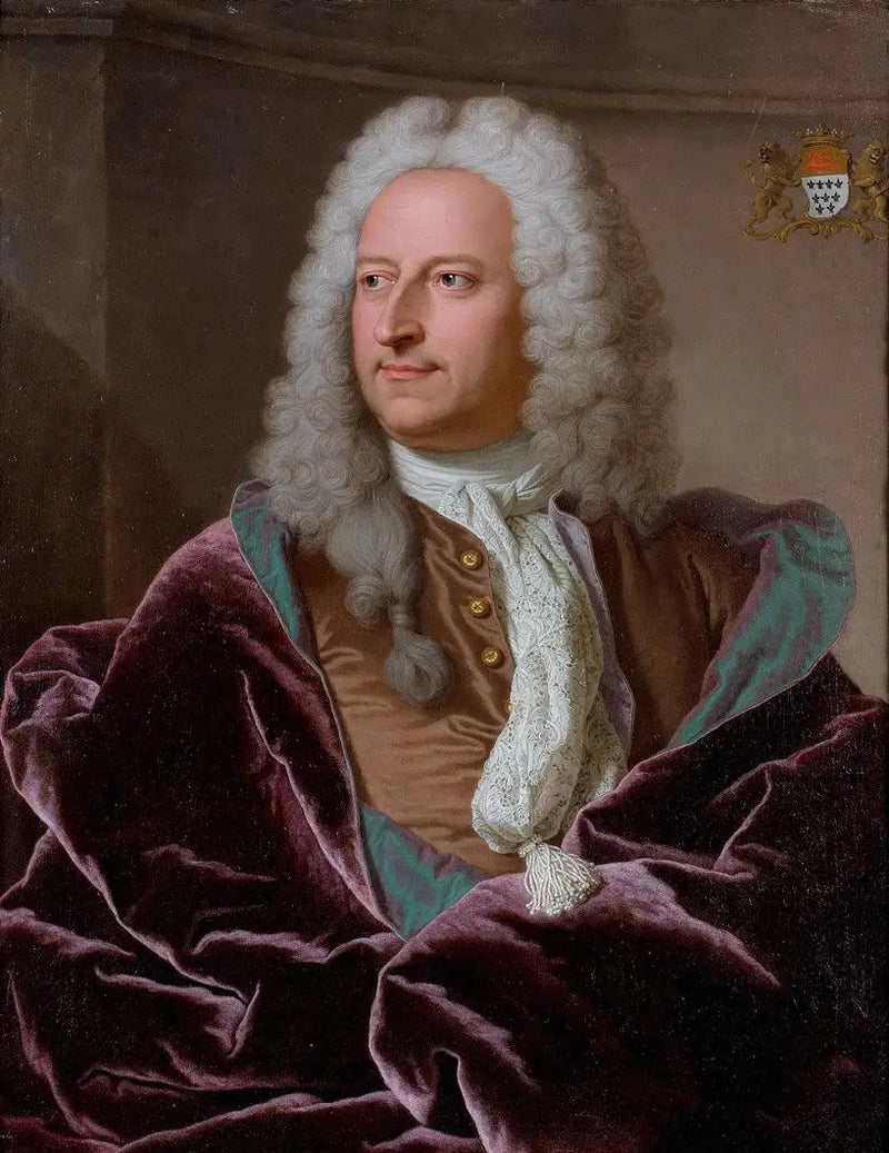 Portret van Abraham Van Hoey - Hyacinthe Rigaud