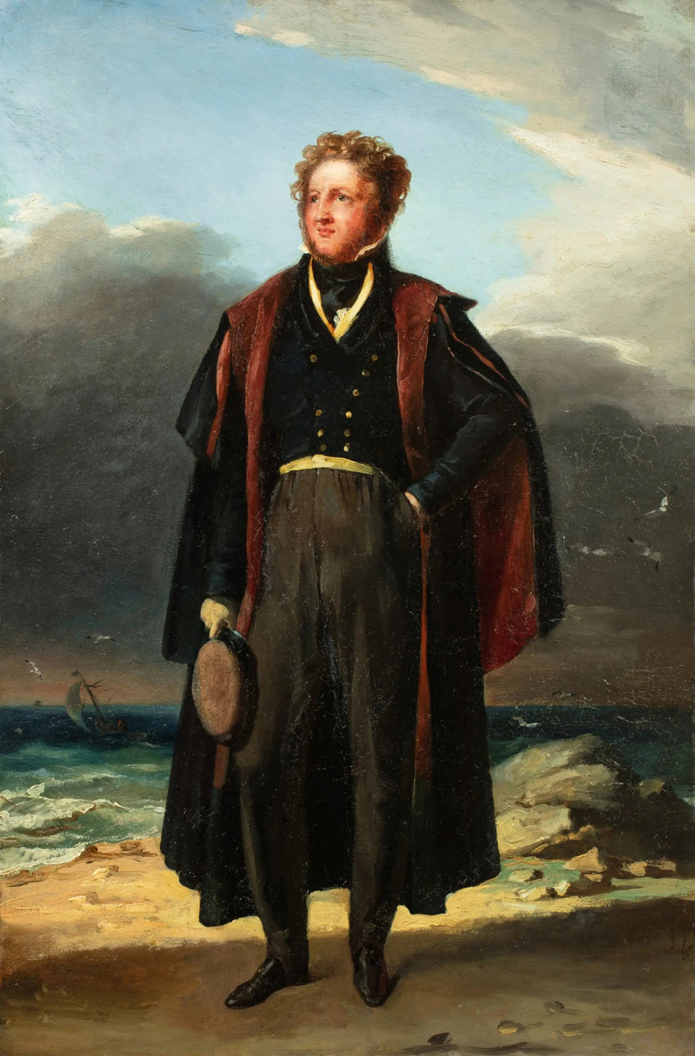 Portrait d'Adam Elmore - Théodore Géricault image 1 reproduction artisanale de tableau
