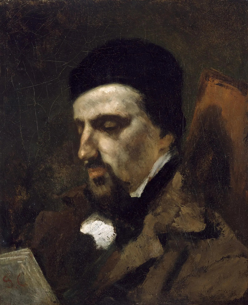 Portret van Adolphe Marlet - Gustave Courbet