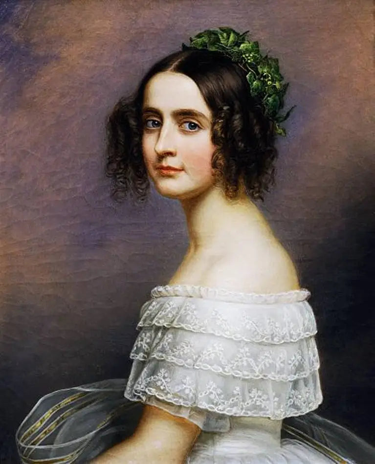 Portret van Alexandra Amalie van Beieren (1826-1875) - Joseph Karl Stieler