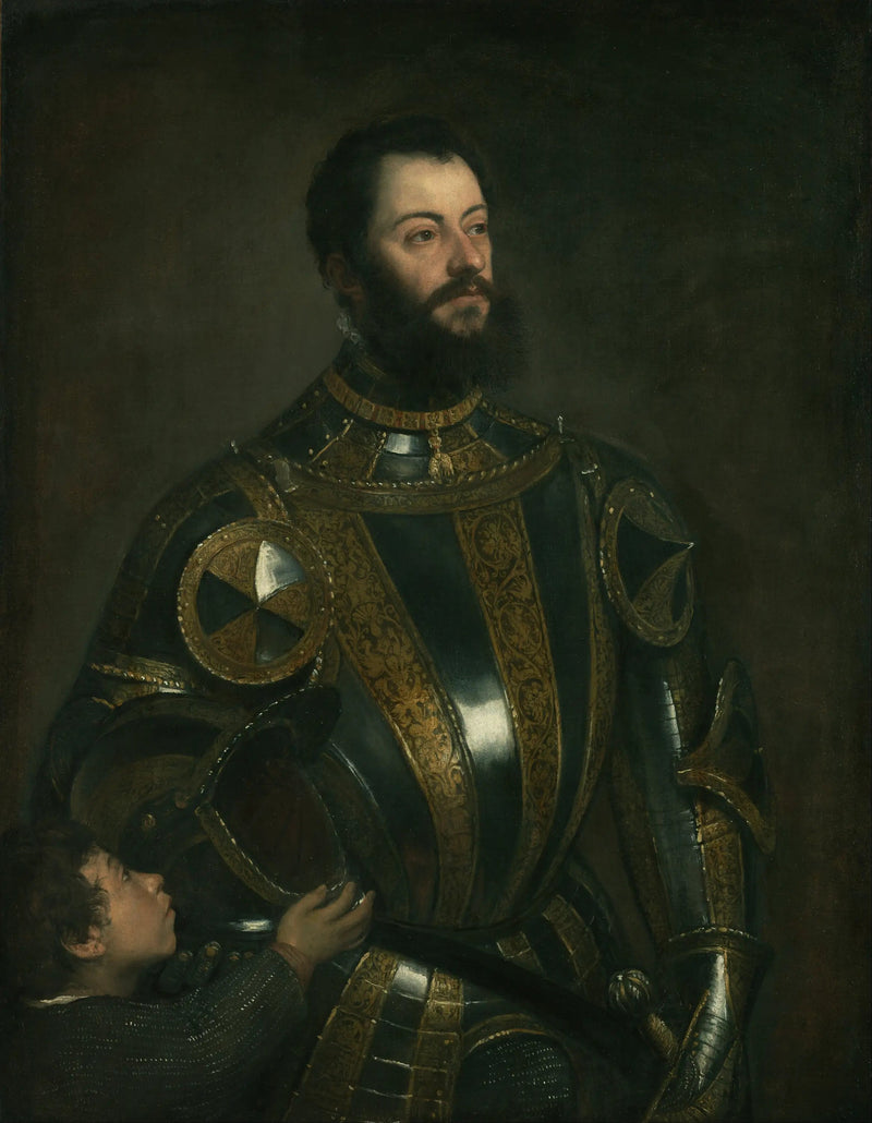 Portret van Alphonse d'Avalos - Titian