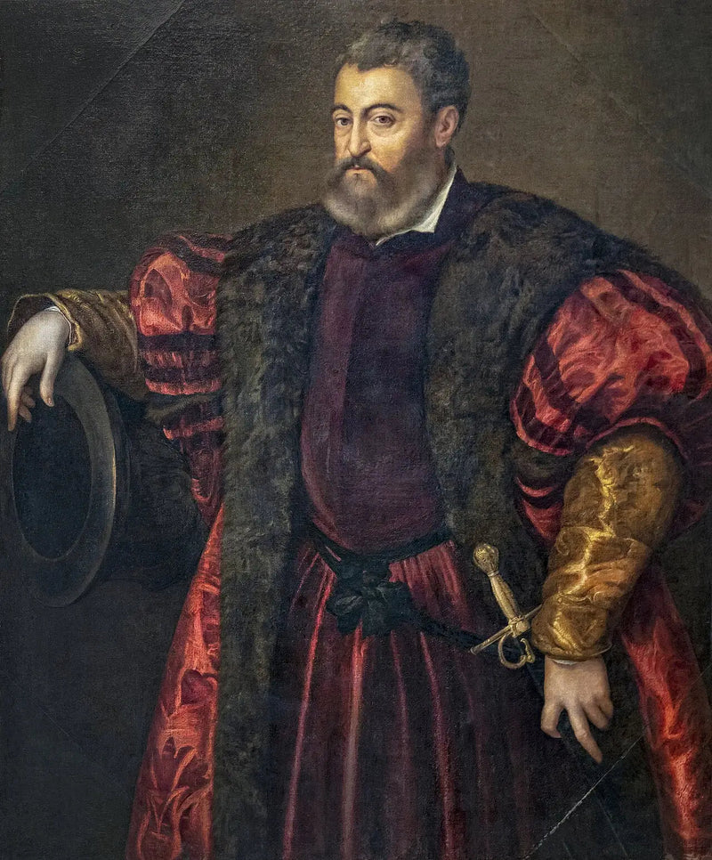 Portret van Alfons I van Este - Titian