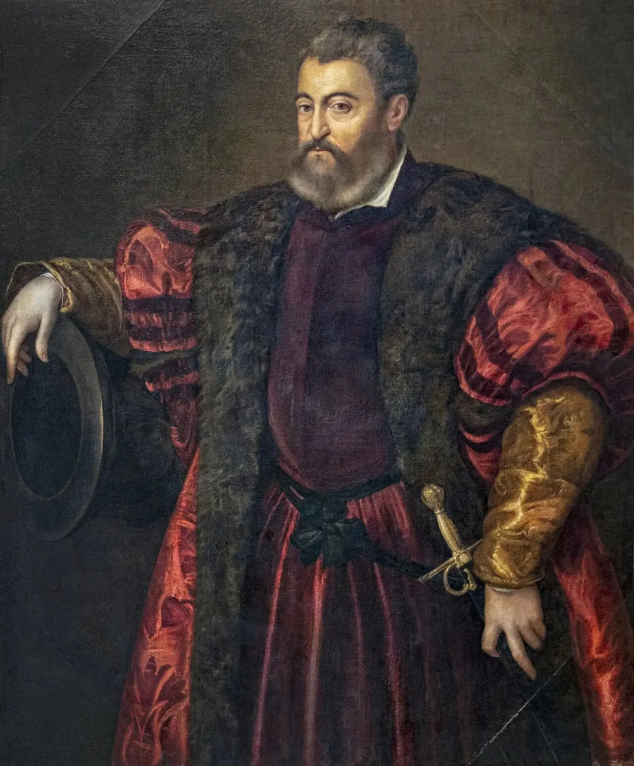 Portret van Alfons I van Este - Titian