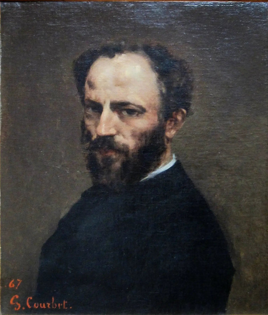 Portret van Amand Gautier (1825-1894), schilder - Gustave Courbet