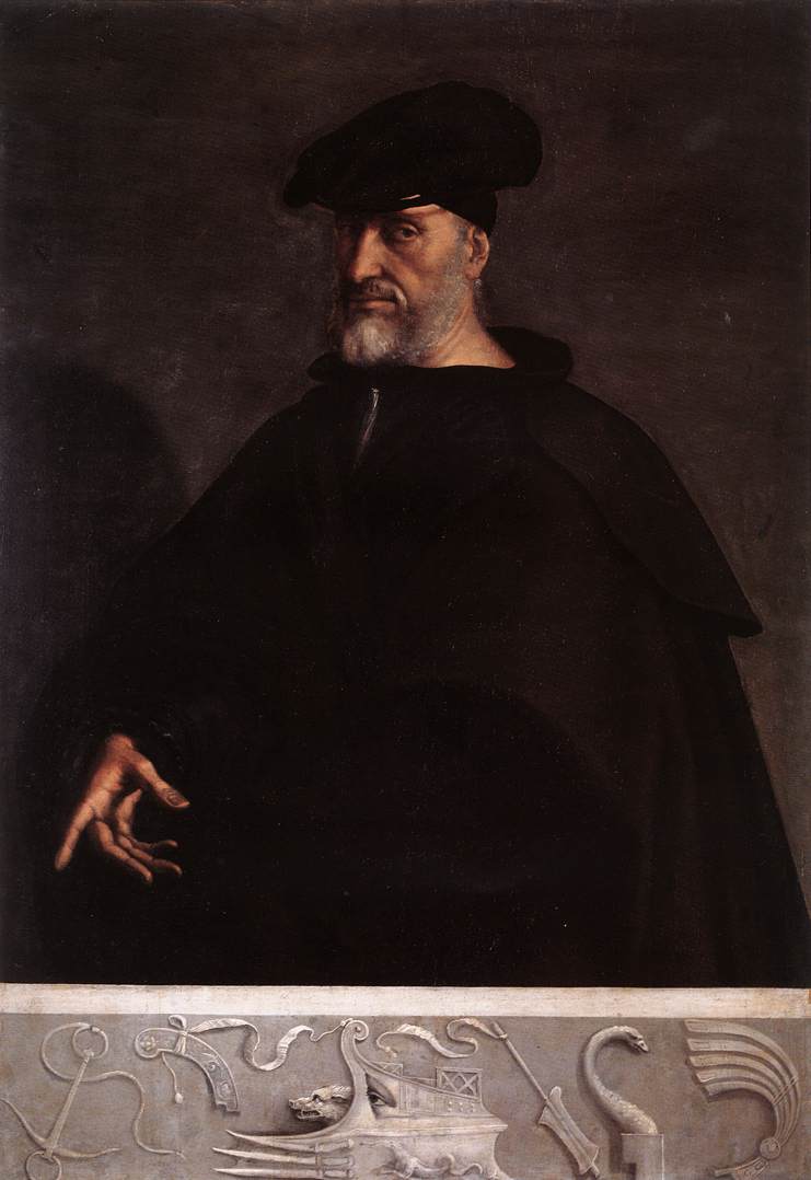 Portret van Andrea Doria - Sebastiano del Piombo
