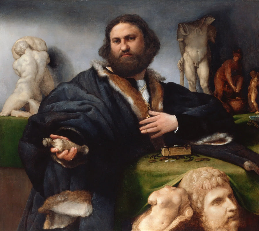 Portret van Andrea Odoni - Lorenzo Lotto