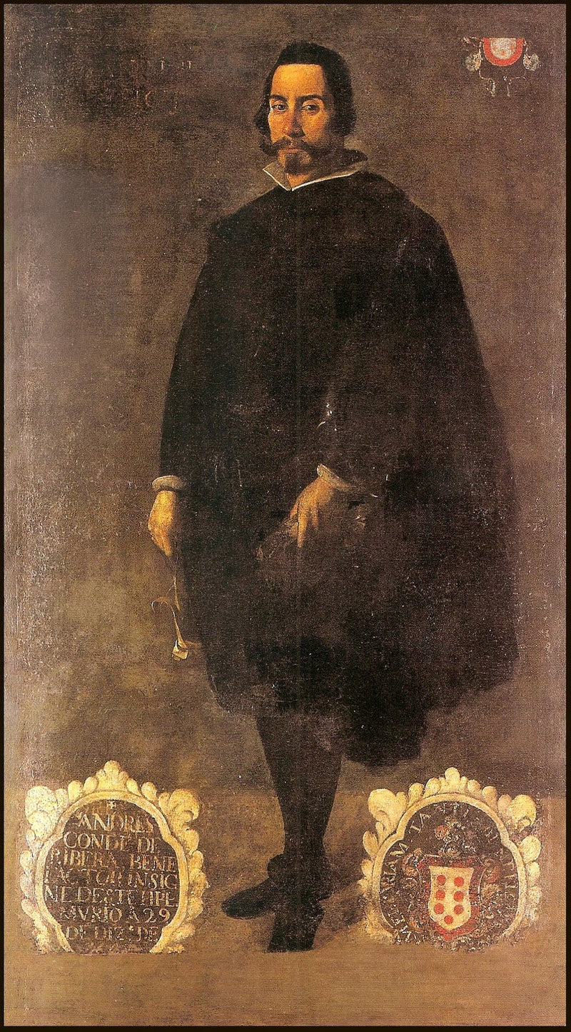 Portret van Andrés Condé de Ribera - Francisco de Zurbarán