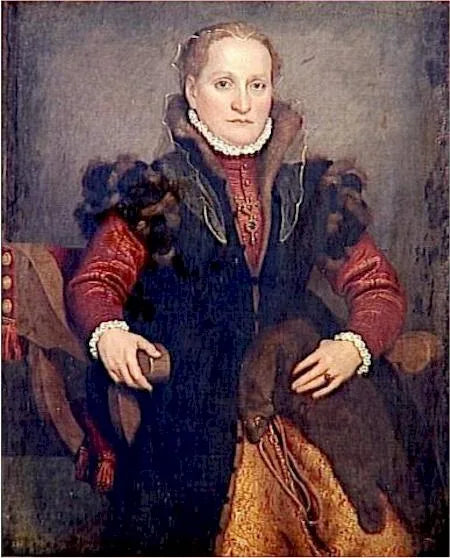 Portret van Angelica Agliardi de Nicolinis - Giovanni Battista Moroni