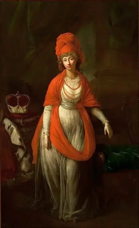 Portret van Anna Dorothée von Medem, hertogin van Koerland. - Anton Graff

Source:
Portrait d'Anna Dorothée von Medem, duchesse de Courlande. - Anton Graff