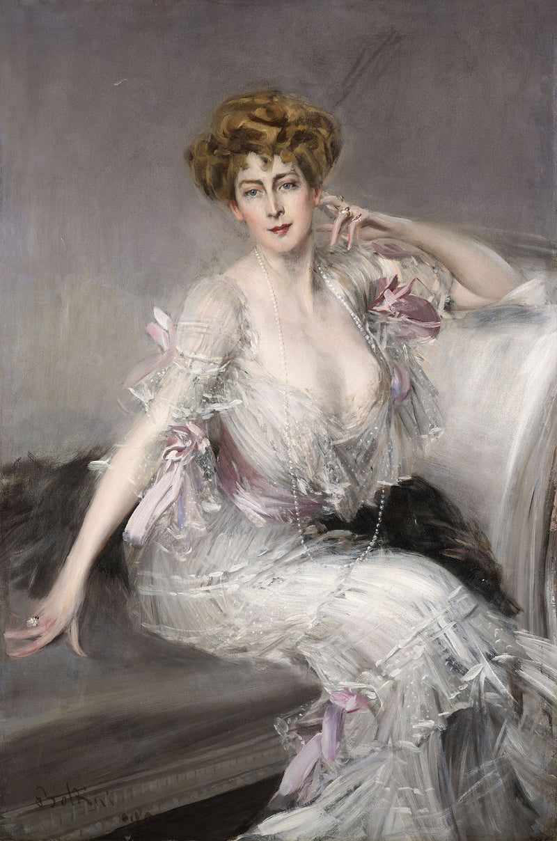 Portret van Anna Elisabeth Hansen - Giovanni Boldini