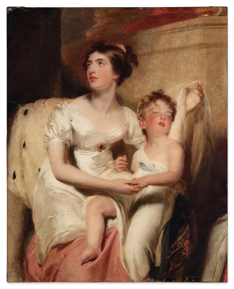 Portret van Anne, gravin van Charlemont, en haar zoon James - Thomas Lawrence