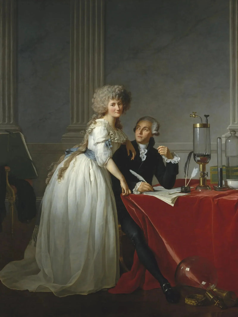 Portret van Antoine-Laurent Lavoisier en zijn vrouw - Jacques-Louis David