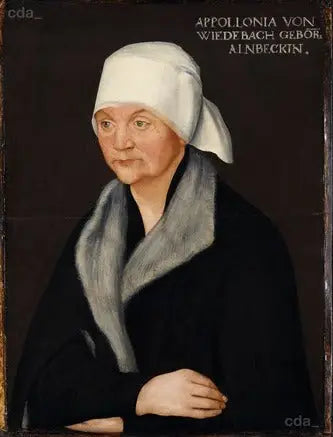 Portret van Apollonia von Wiedebach - Lucas Cranach de Oudere
