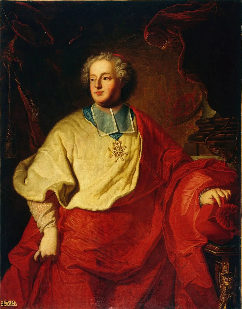 Portret van Armand Gaston Maximilien de Rohan (1674-1749) - Hyacinthe Rigaud