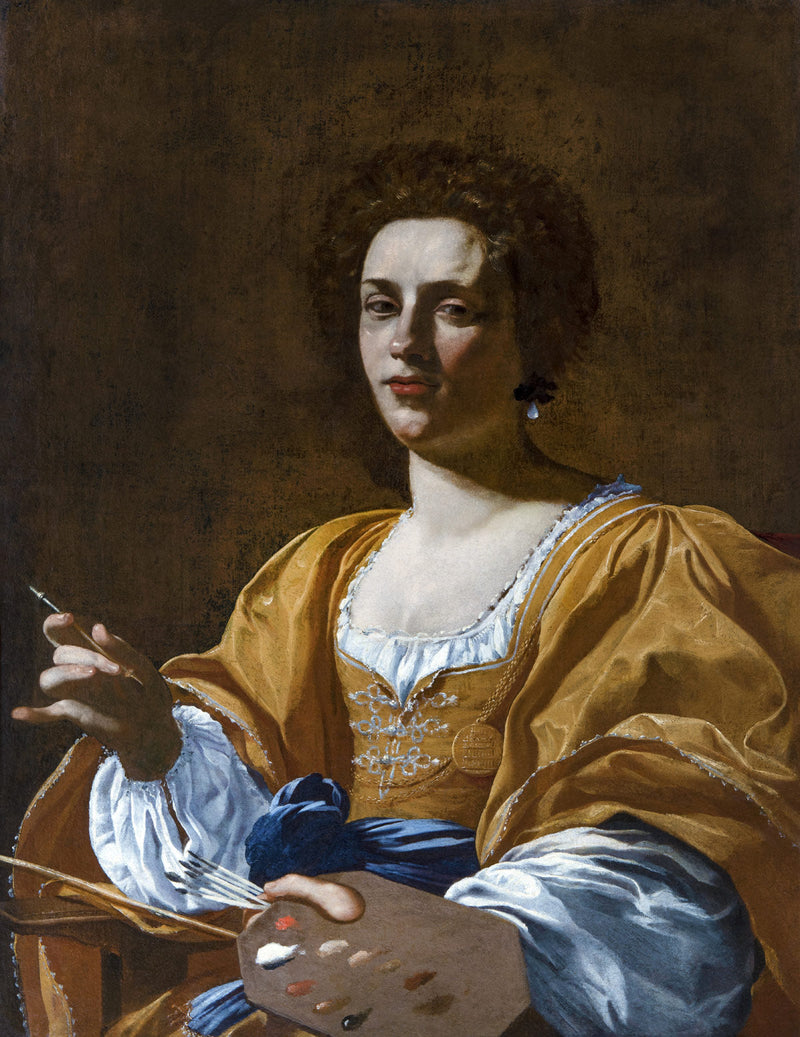 Portret van Artemisia Gentileschi - Simon Vouet