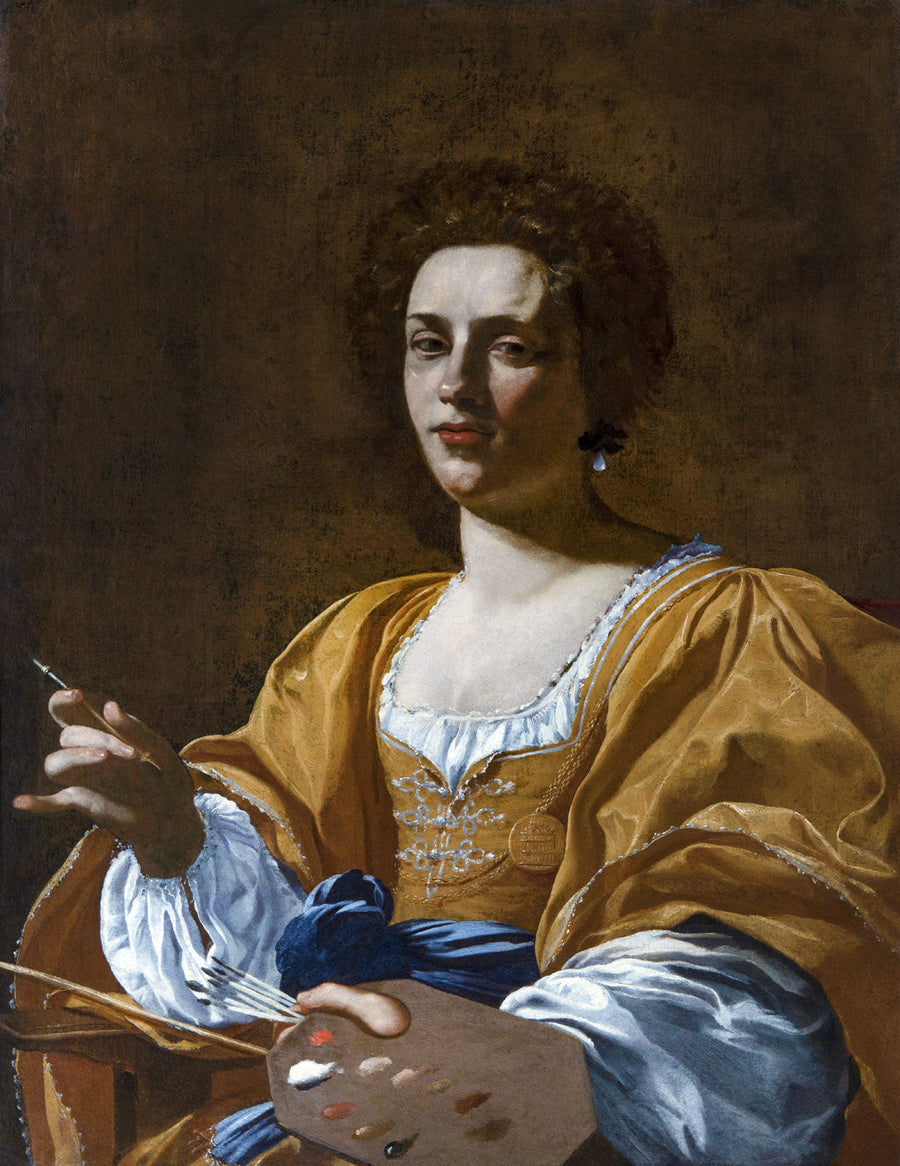 Portret van Artemisia Gentileschi - Simon Vouet