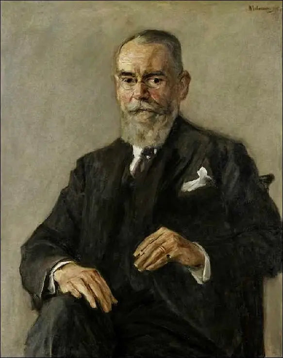 Portret van Auguste Batschari - Max Liebermann