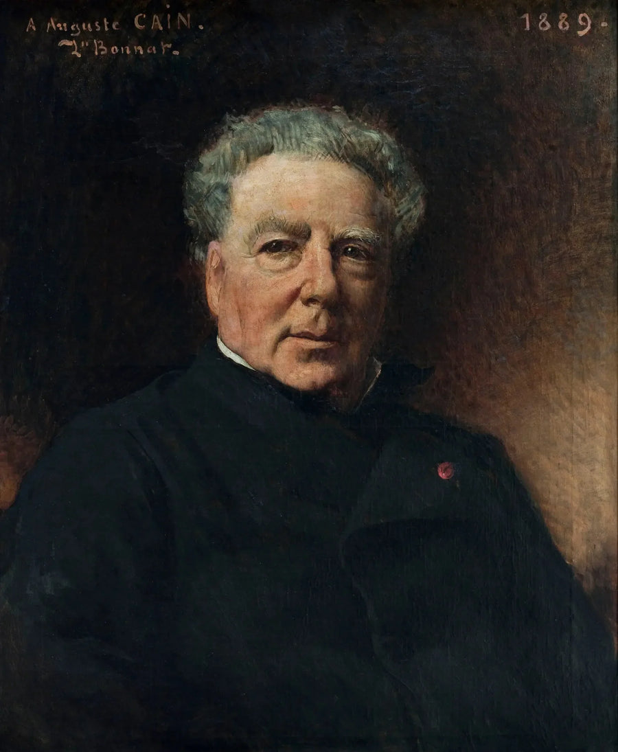 Portret van Auguste Cain - Léon Bonnat