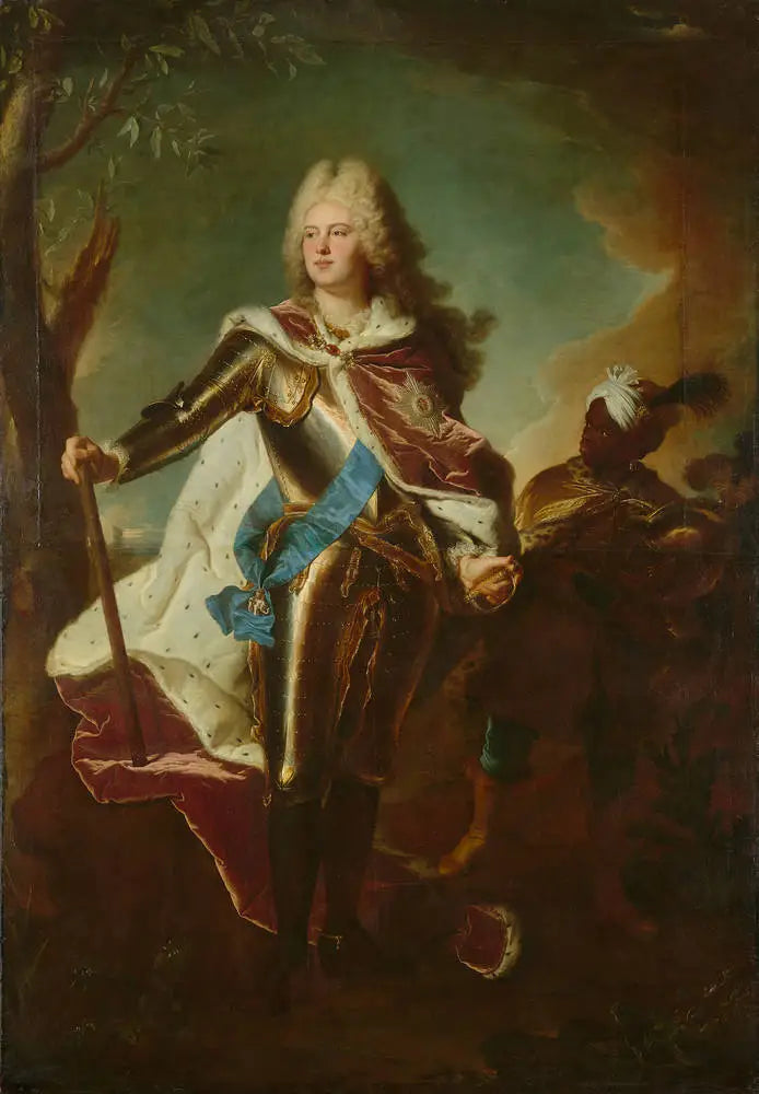 Portret van Auguste III van Polen - Hyacinthe Rigaud