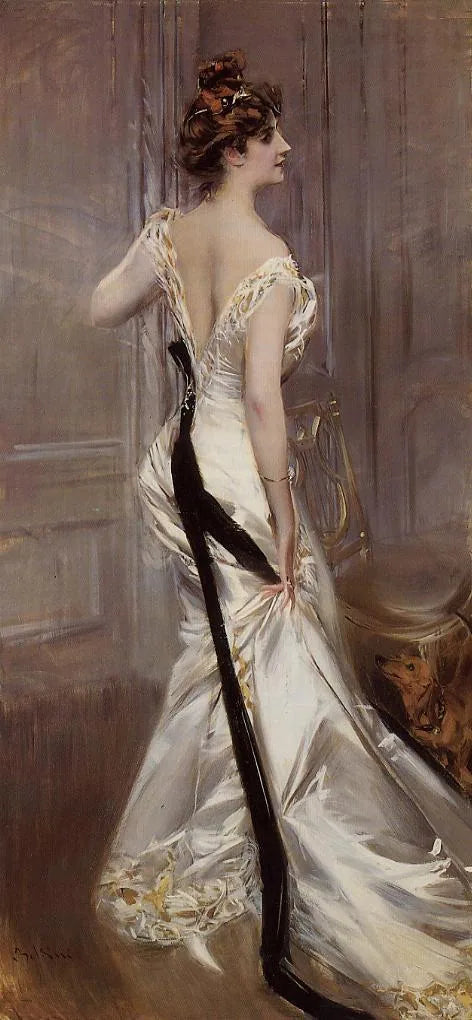 Portret van Ava Lister, barones Ribblesdale; geboren Ava Astor - Giovanni Boldini