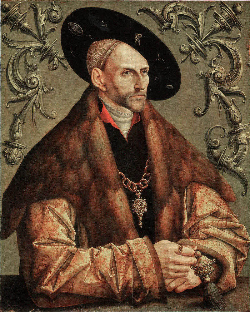 Portret van Edzard I, graaf van Oost-Friesland - Jacob Cornelisz van Oostsanen