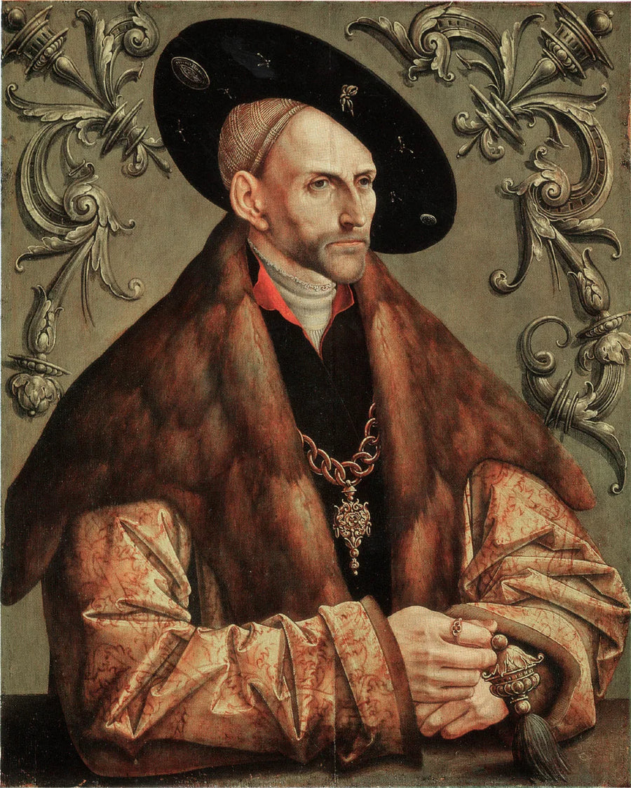 Portret van Edzard I, graaf van Oost-Friesland - Jacob Cornelisz van Oostsanen