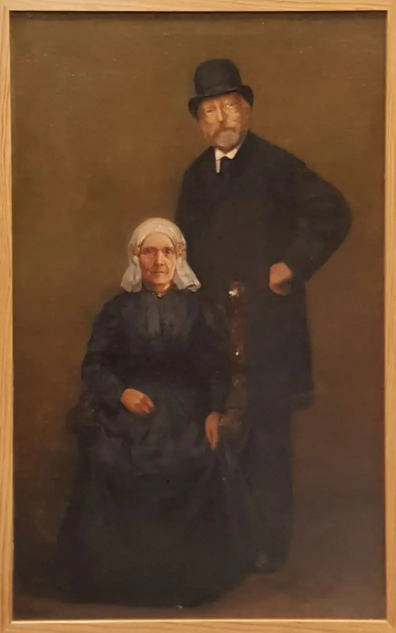 Portret van Egbert Kuipers (1828-1892) en Jantje Wiegersma (1828-...) - Piet Mondrian