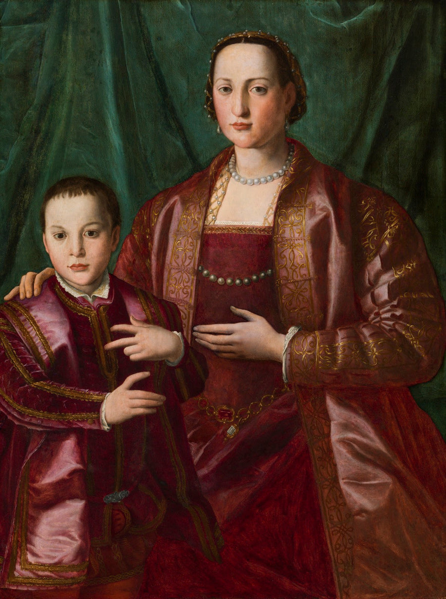 Portret van Eleonora van Toledo en haar zoon, Francesco de' Medici - Bronzino