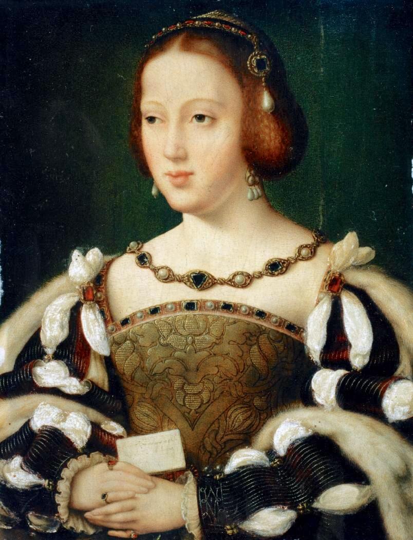 Portret van Eleonora, koningin van Frankrijk - Joos van Cleve