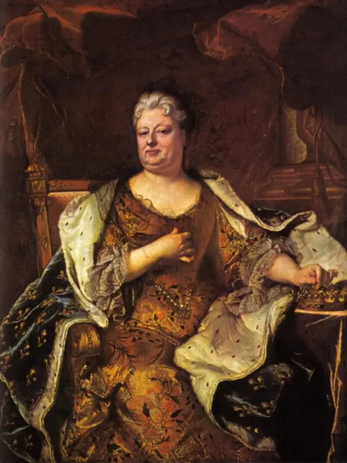 Portret van Elisabeth-Charlotte d'Orléans - Hyacinthe Rigaud