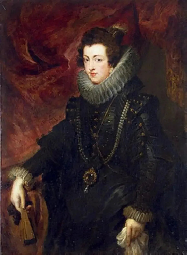 Portret van Elisabeth de Bourbon, koningin van Spanje - Peter Paul Rubens
