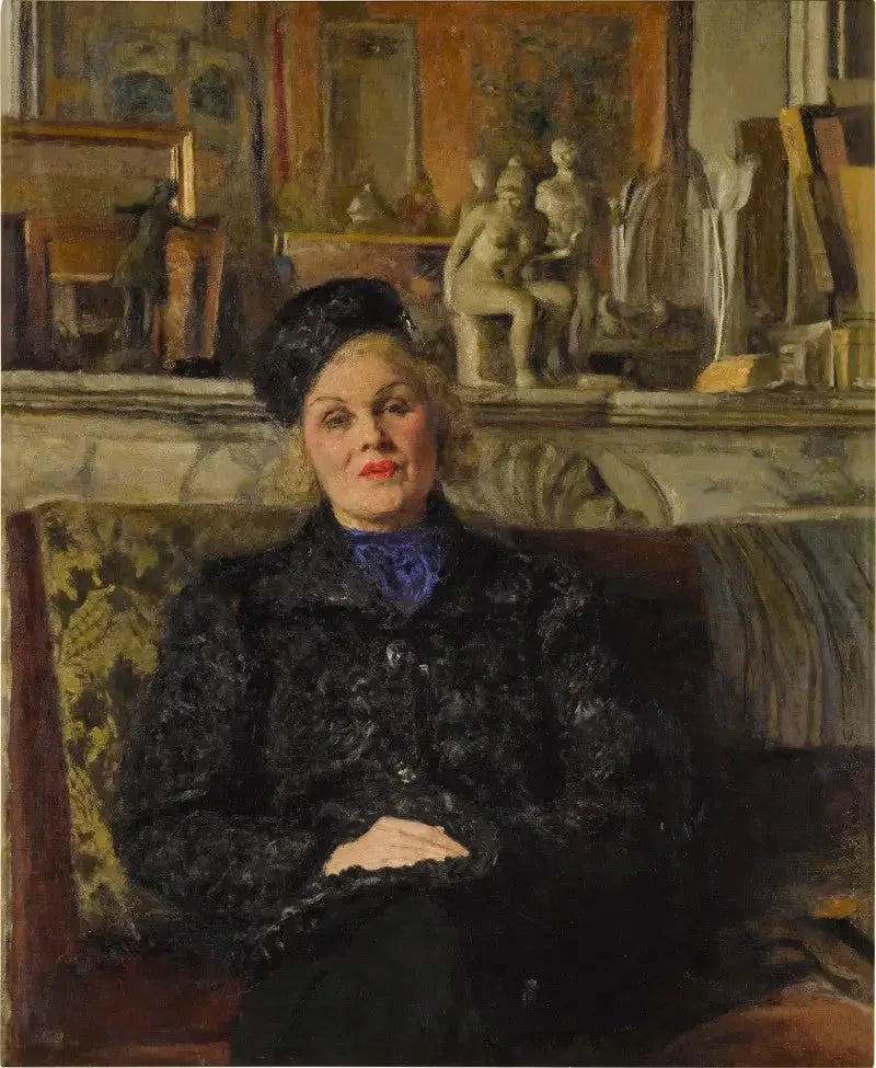 Portret van Elvira Popesco - Édouard Vuillard