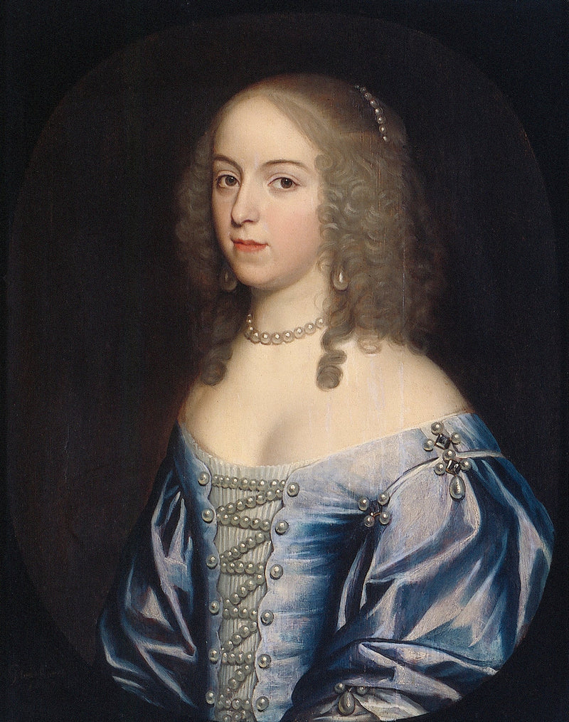 Portret van Emilia van Nassau-Beverweerd (ca. 1635-1718) - Gerrit van Honthorst
