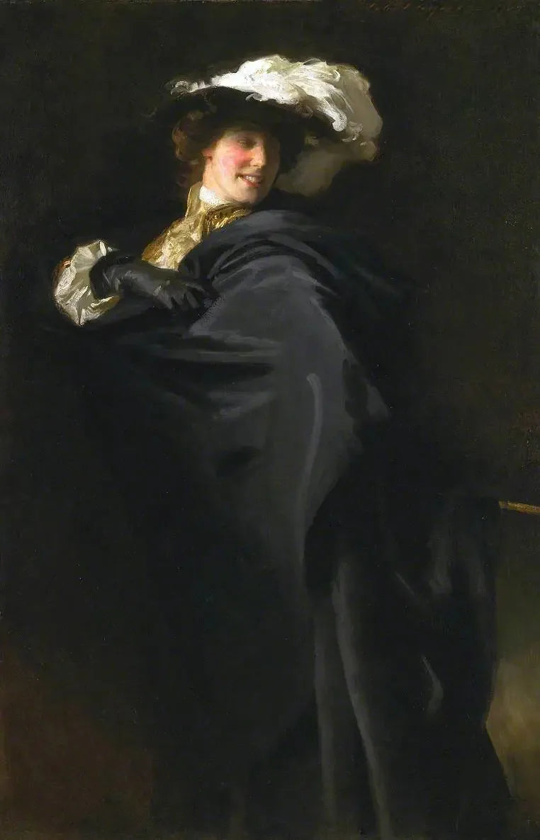 Portret van Ena Wertheimer: A Vele Gonfie - John Singer Sargent