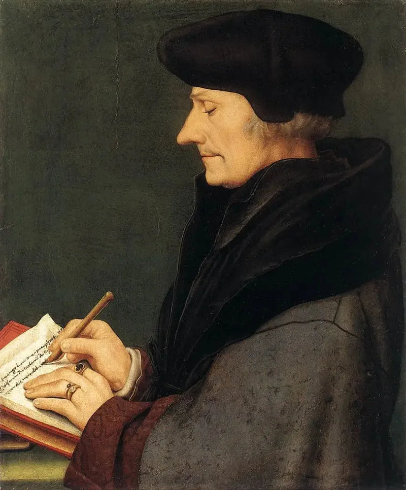 Portret van Erasmus van Rotterdam schrijvend - Hans Holbein de Jonge

Source:
Portrait d'Erasme de Rotterdam écrivant - Hans Holbein le Jeune